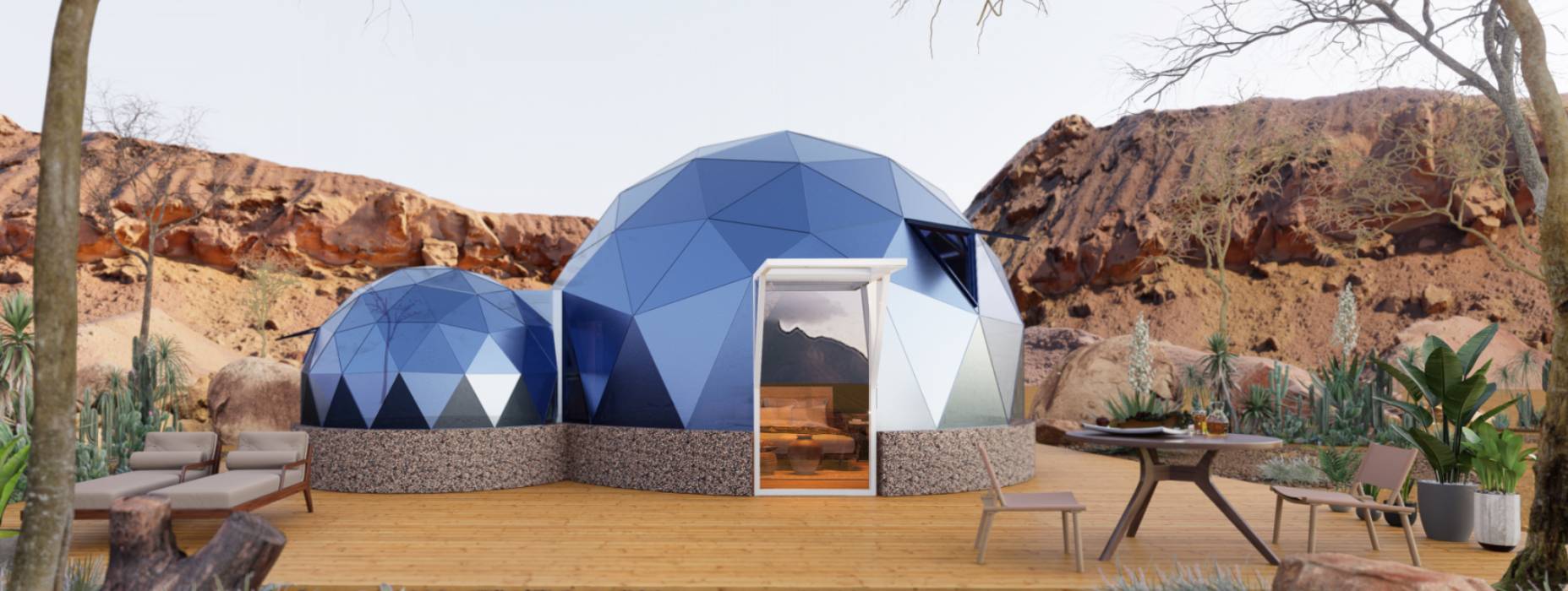 五台县球形智能光伏玻璃星空房